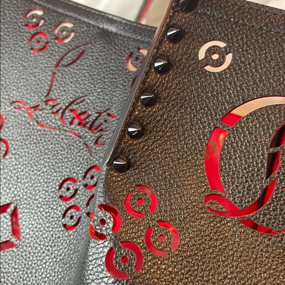 Christian Louboutin Black Tote with Red Accents - Picture 7 of 12
